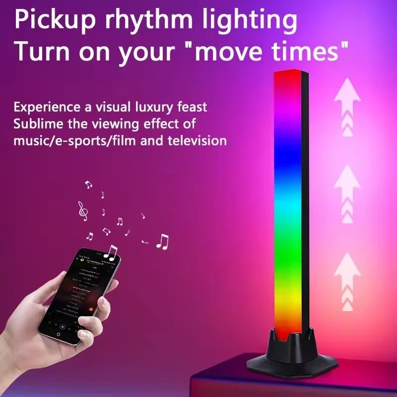 18LEDS 색상 변경 RGB RGBIC 침실 장식용 바닥 램프 30cm 및 50cm 크기