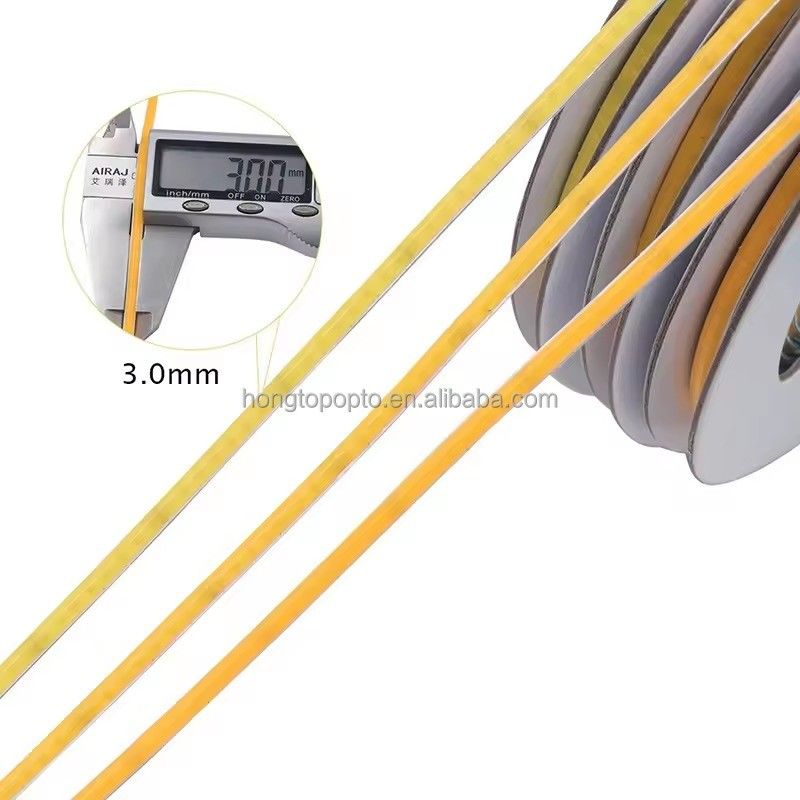 고 CRI LED 테이프 라이트 3mm 초 얇은 COB LED 스트립 12V 24V RA 90 무료 절단