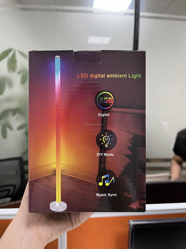 RGB 다채로운 원격 제어 LED 바닥 램프 방 주변 조명용 무료 샘플