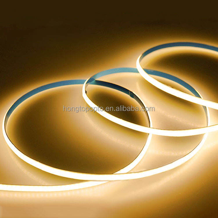 램프 빛 효율 90lm/w 1000lm 초 좁은 COB LED 스트립 라이트 3mm 400LEDs/m