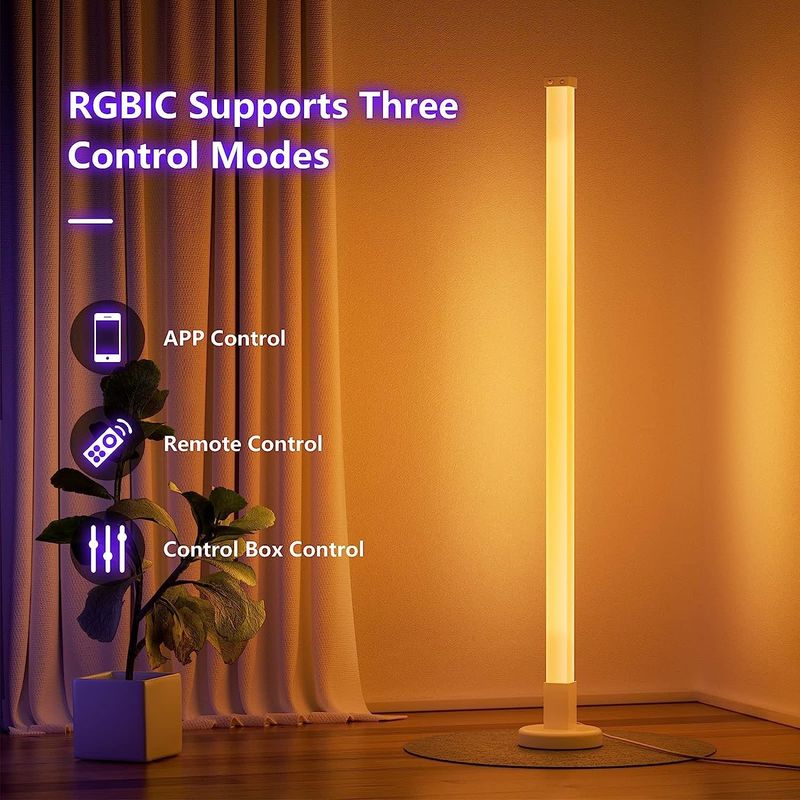 RGB 다채로운 원격 제어 LED 바닥 램프 방 주변 조명용 무료 샘플