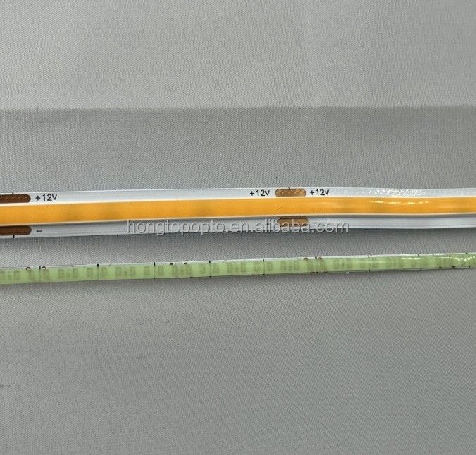 램프 빛 효율 90lm/w 1000lm 초 좁은 COB LED 스트립 라이트 3mm 400LEDs/m