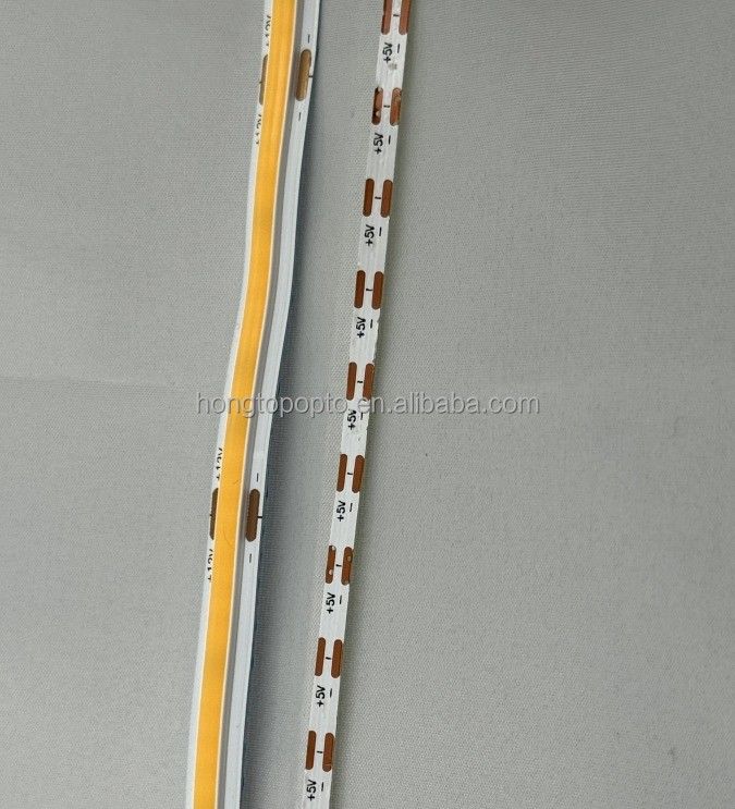 램프 빛 효율 90lm/w 1000lm 초 좁은 COB LED 스트립 라이트 3mm 400LEDs/m