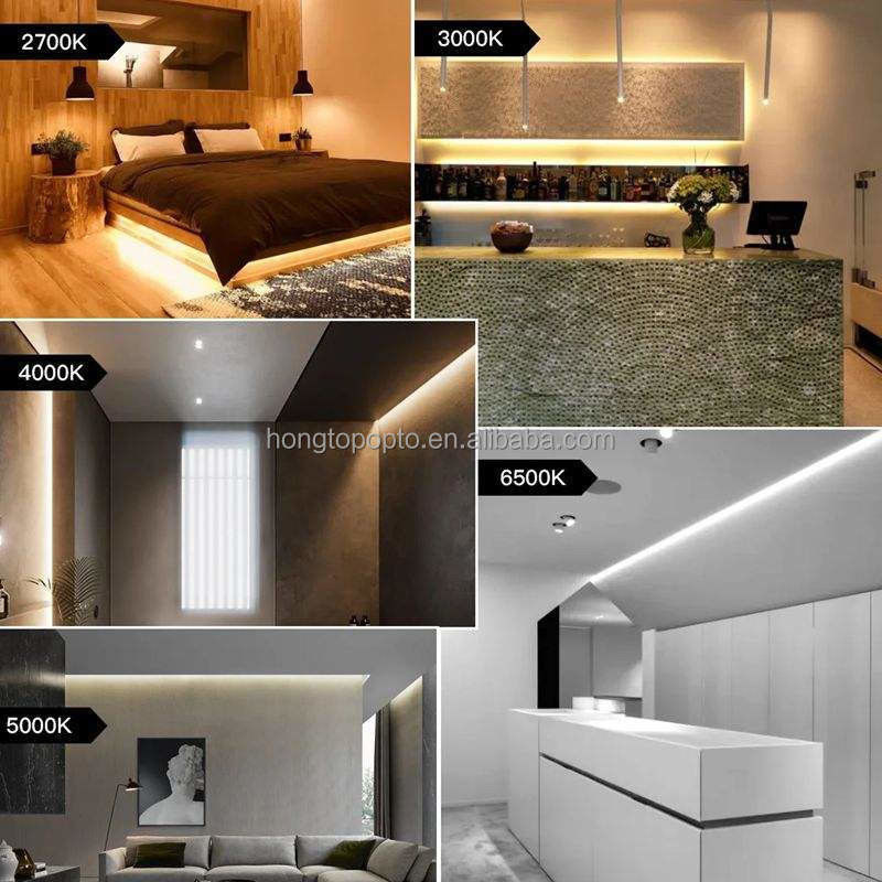 COB LED 라이트 스트립 흰색 따뜻한 흰색 파란색 녹색 유연 3mm 5mm 8mm 고밀도