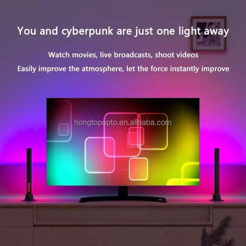 가정용 장식용 LED 바닥 램프 호텔 장식용 45cm RGBIC 스마트 조명