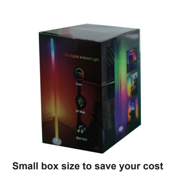 현대적인 디자인 RGB 다채로운 거실 등불 바닥 램프 어댑터 USB 플러그만