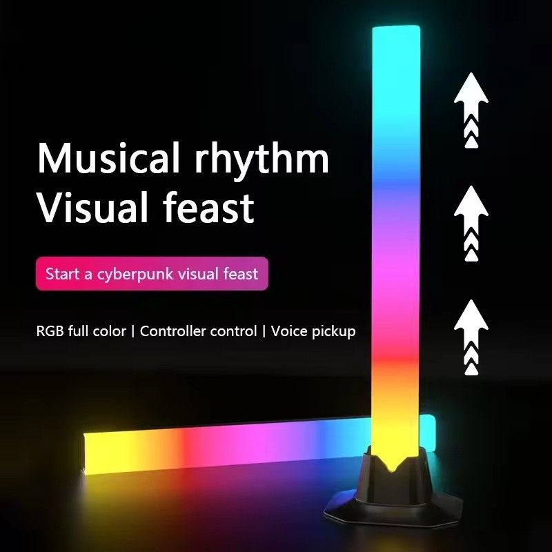 다채로운 음악 주변 조명 LED 바 분위기 게임실 조명 음악 RGB 리듬 조명
