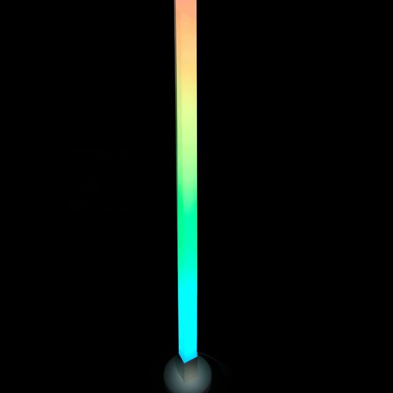 DIY 앱 제어 LED 코너 바닥 램프 바 침실 게임실을위한 다채로운 조명