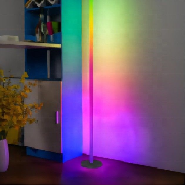 스마트 컨트롤 컬러풀 RGB 분위기 램프 오리지널 디자인 LED RGB 바닥 램프 12.8*12.8*150CM