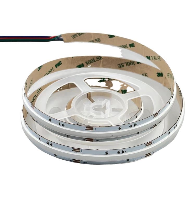 COB RGB 1080 LEDs/m LED 스트립 슈퍼 밝기와 120도 광선 각도