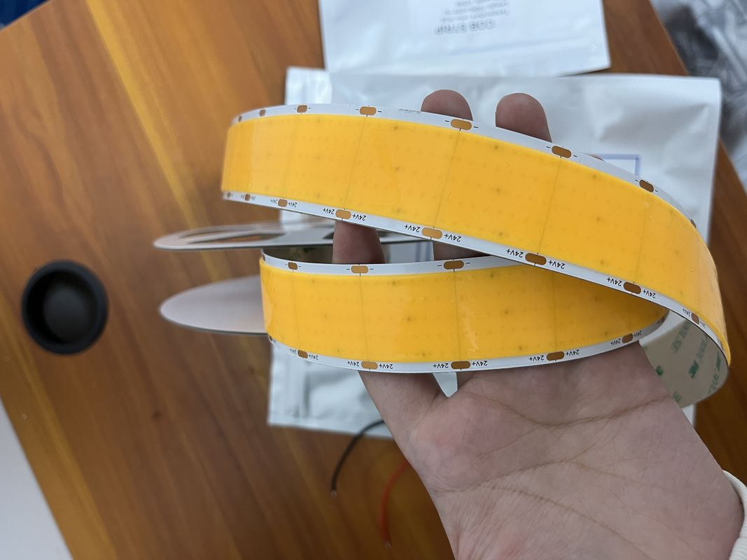1600LED 24V 2700K 3000K 4000K 6000K 단일 컬러 커터블 코브 LED 스트립 30mm 너비