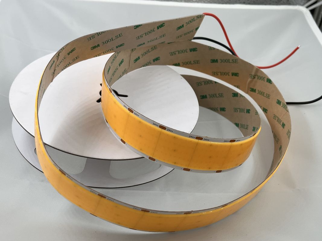 1600LED 24V 2700K 3000K 4000K 6000K 단일 컬러 커터블 코브 LED 스트립 30mm 너비