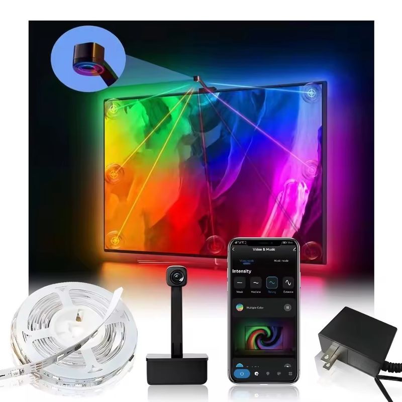 LED 타입 Smd5050 LED 칩 대기 16.4ft LED 스트립 동기화 화면 음악 구글 TV