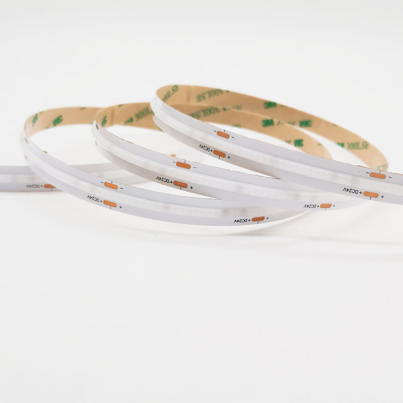 RGB 756 LEDs COB LED 스트립 12V 24V 5M 90 Ra 및 -45 50C 작업 온도