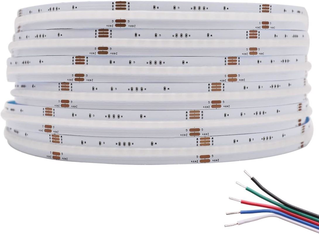 100lm/w 램프 빛 효율 RGBW 784leds 스마트 COB LED 스트립 가정 장식