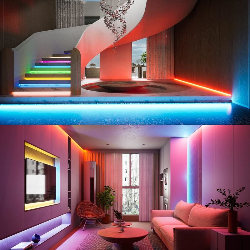 100lm/w 램프 빛 효율 RGBW 784leds 스마트 COB LED 스트립 가정 장식