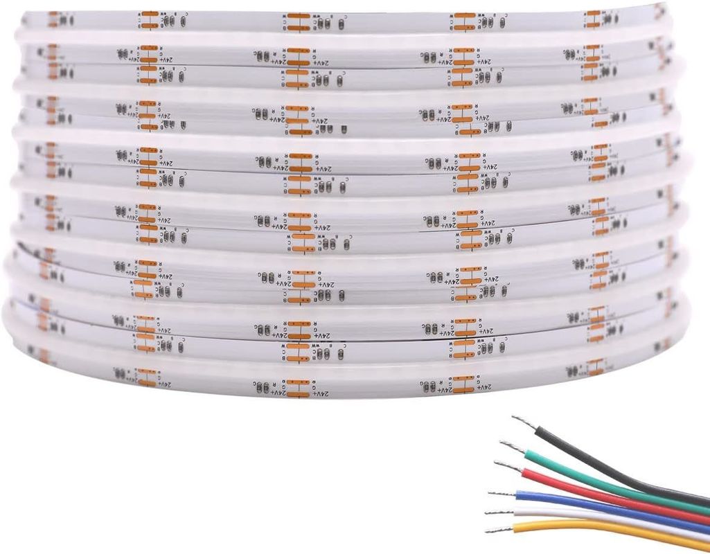 50000 시간 수명 RGBCCT COB LED 스트립 라이트 거실 및 침실 조명