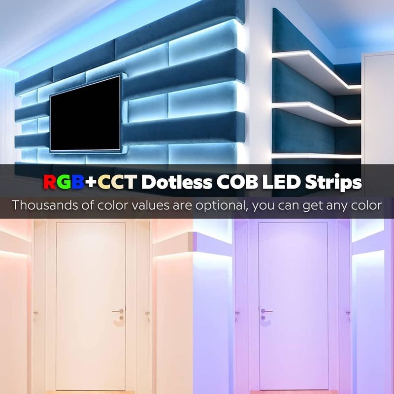 COB LED 선형 스트립 라이트 21W/M 840leds/M DC24V 좋은 RGBWW RGBW RGBCCT 3000K 6000K