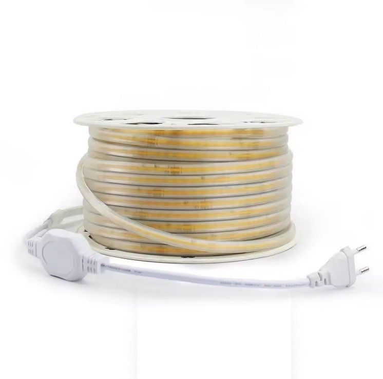 유연한 COB LED 스트립 라이트 288 LED 고전압 110V 220V 2700K 3000K 4000K 6000K IP65