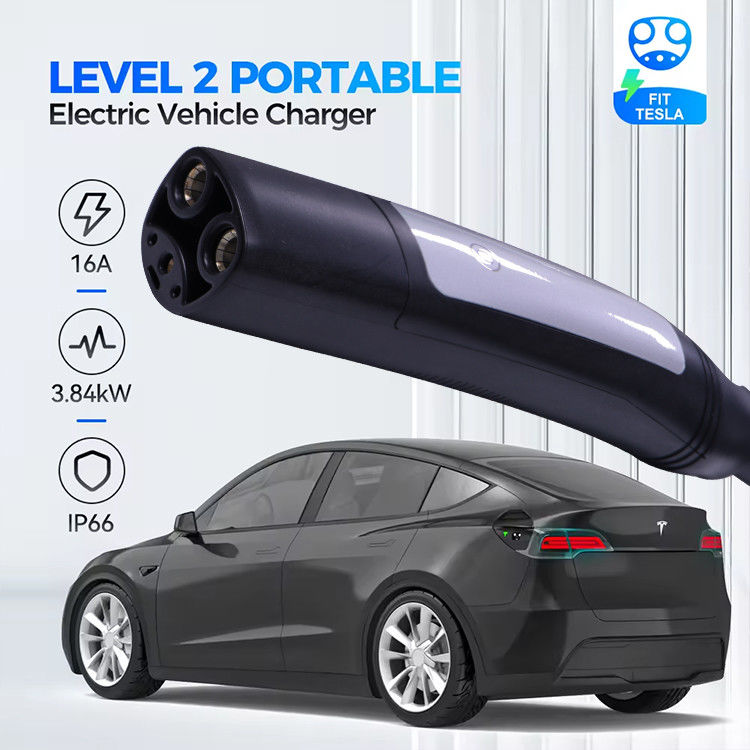 3.7 kW EV 충전기 5m 2형 여성 충전 플러그 LCD 표시등