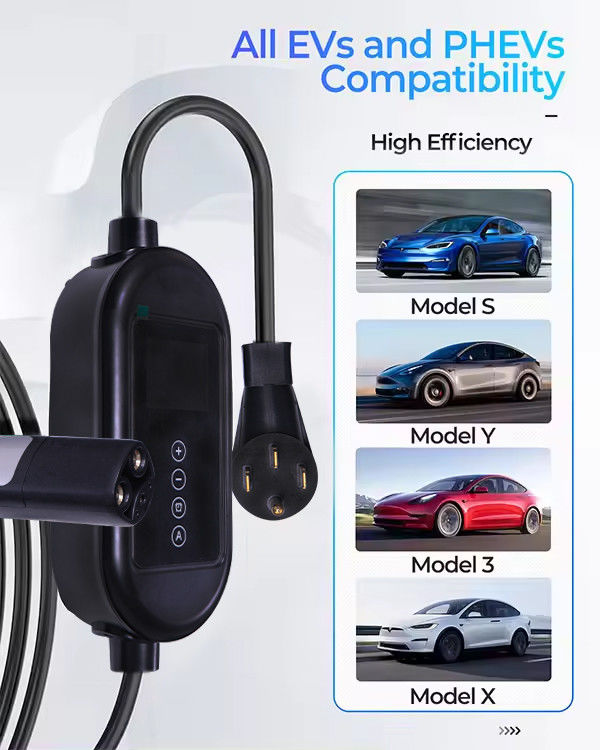 3.7KW EV 충전기 2형 여성 충전 플러그와 표시등